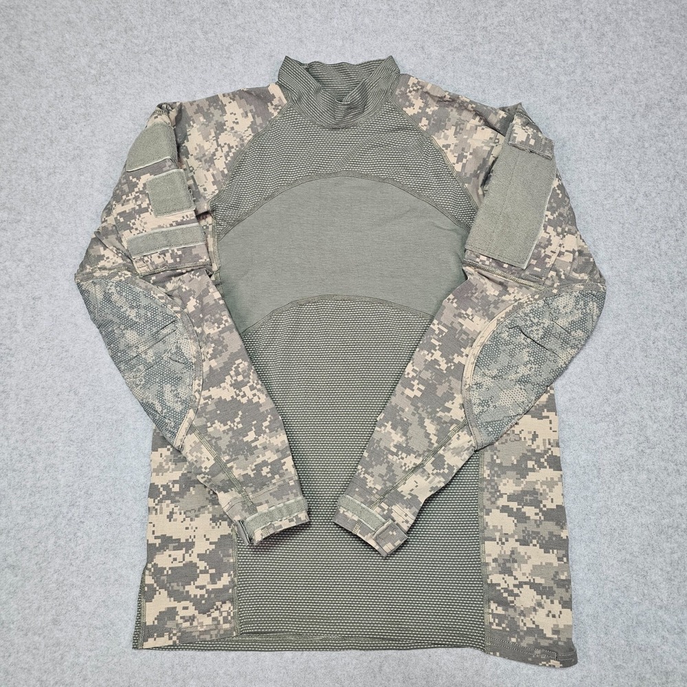 Massif Mountain Gear Co Mens Size Medium Combat Shirt Long Sleeve Camo Military